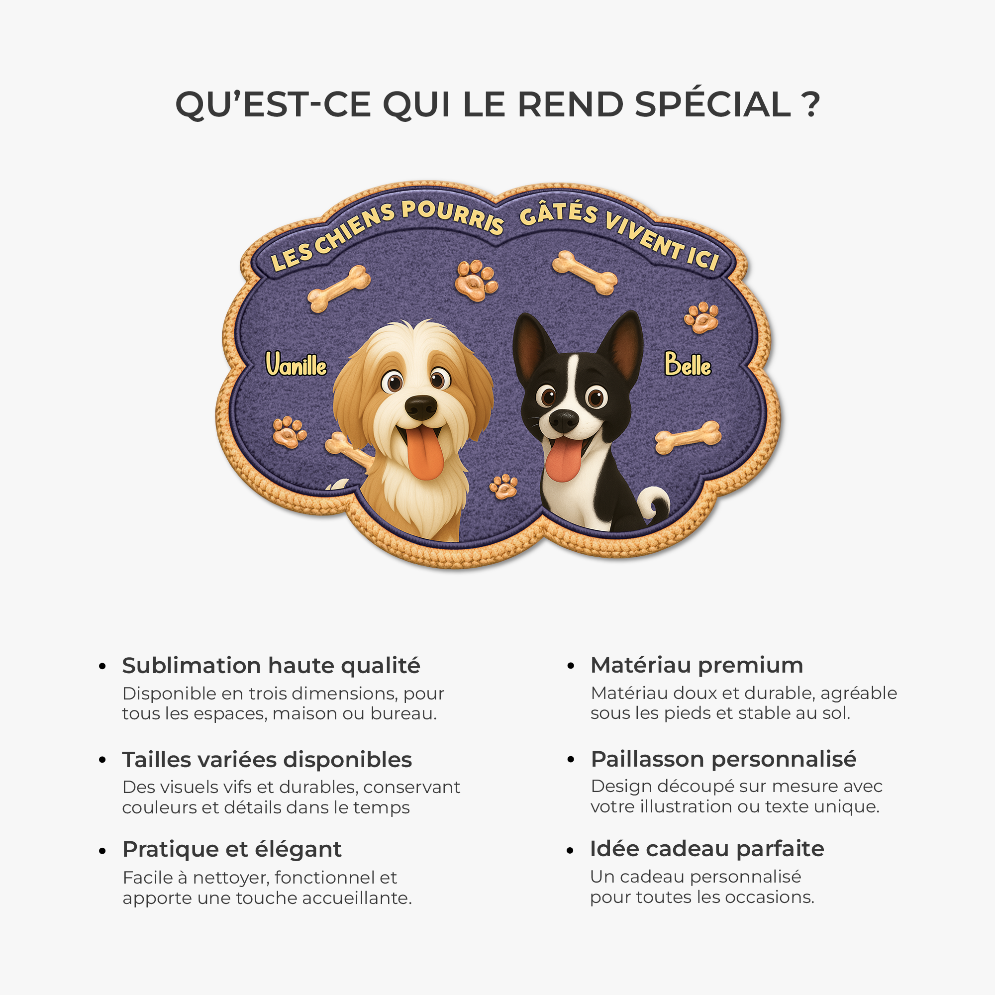 8558AFR1 paillasson chien personnalise a forme decoupee chien pourri gate 8558adavrc_6