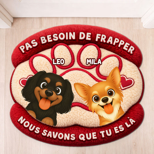 8564AFR1 paillasson personnalise chien a forme decoupee pas besoin de frapper 8564adavwc_1