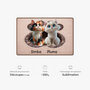 8565AFR4 effet dimpression 3d paillasson personnalise chat a forme decoupee patte de chat 8565adsfnd