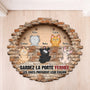8567AFR1 effet dimpression 3d paillasson personnalise chat a forme decoupee chat prepare son evasion 8567adsmd