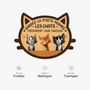 8581AFR5 gardez la porte fermee paillasson chat personnalise a forme decoupee 8581ad6qwd