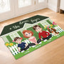 8592AFR2 paillasson personnalise famille a forme decoupee un doux foyer 8592adcpti