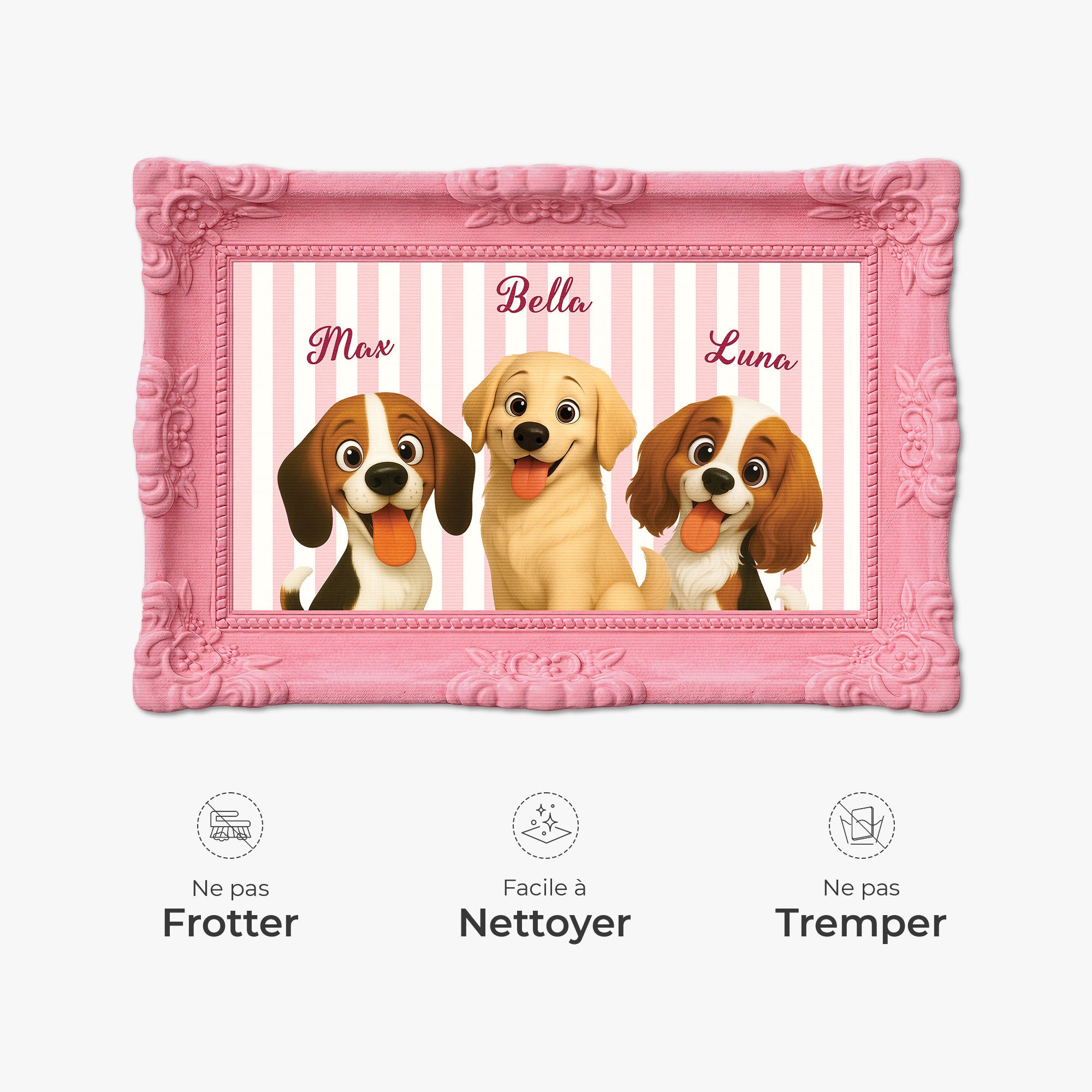 8596AFR5 effet dimpression 3d paillasson chien personnalise a forme originale photo de mon chien 8596adcklc