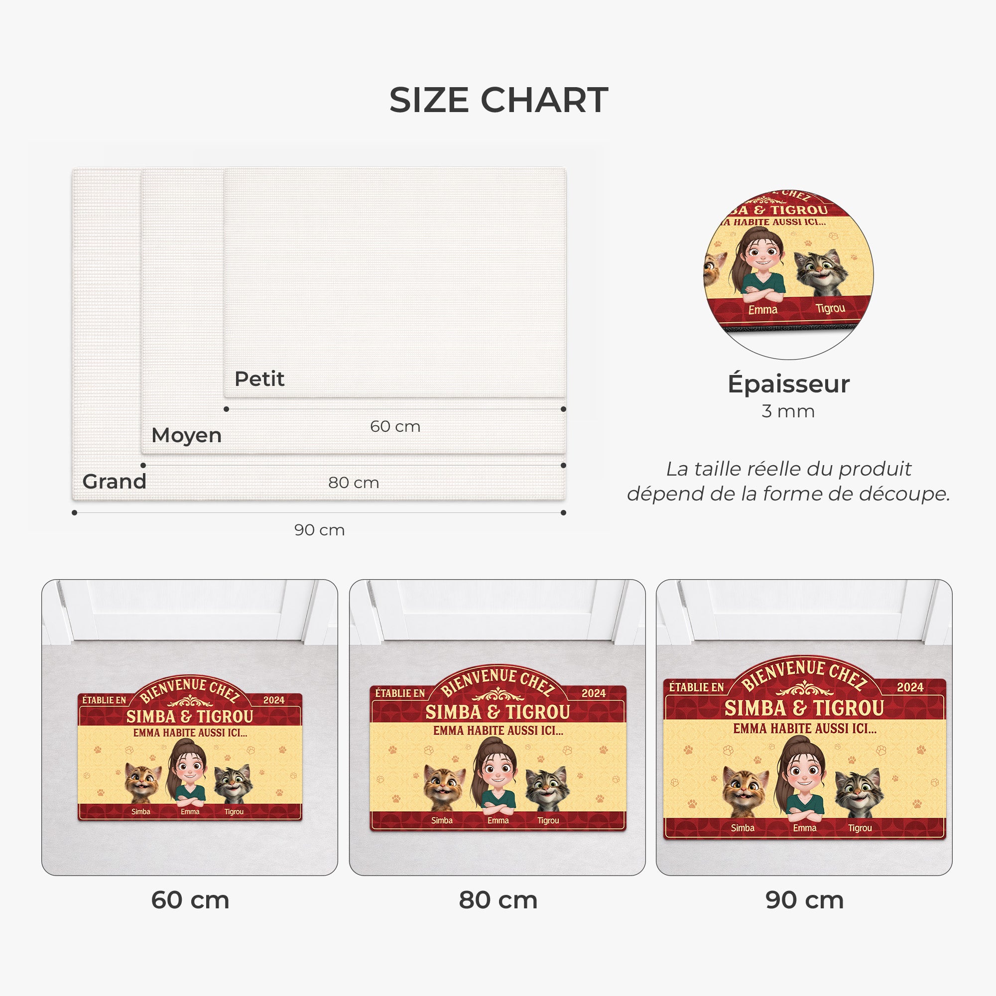 8609AFR1 paillasson chat personnalise a forme decoupee maison de chat 8609adavmd_3