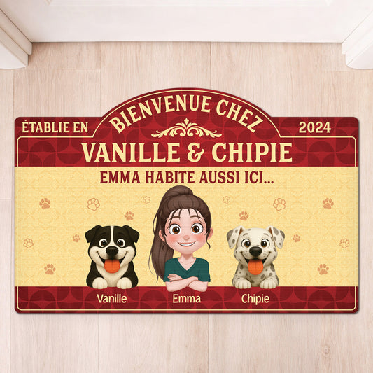 8609AFR1 paillasson chien personnalise a forme decoupee maison de chien 8609adavmc_2