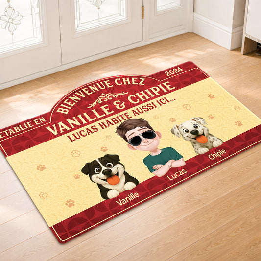 8609AFR1 paillasson chien personnalise a forme decoupee maison de chien 8609adavmc_3