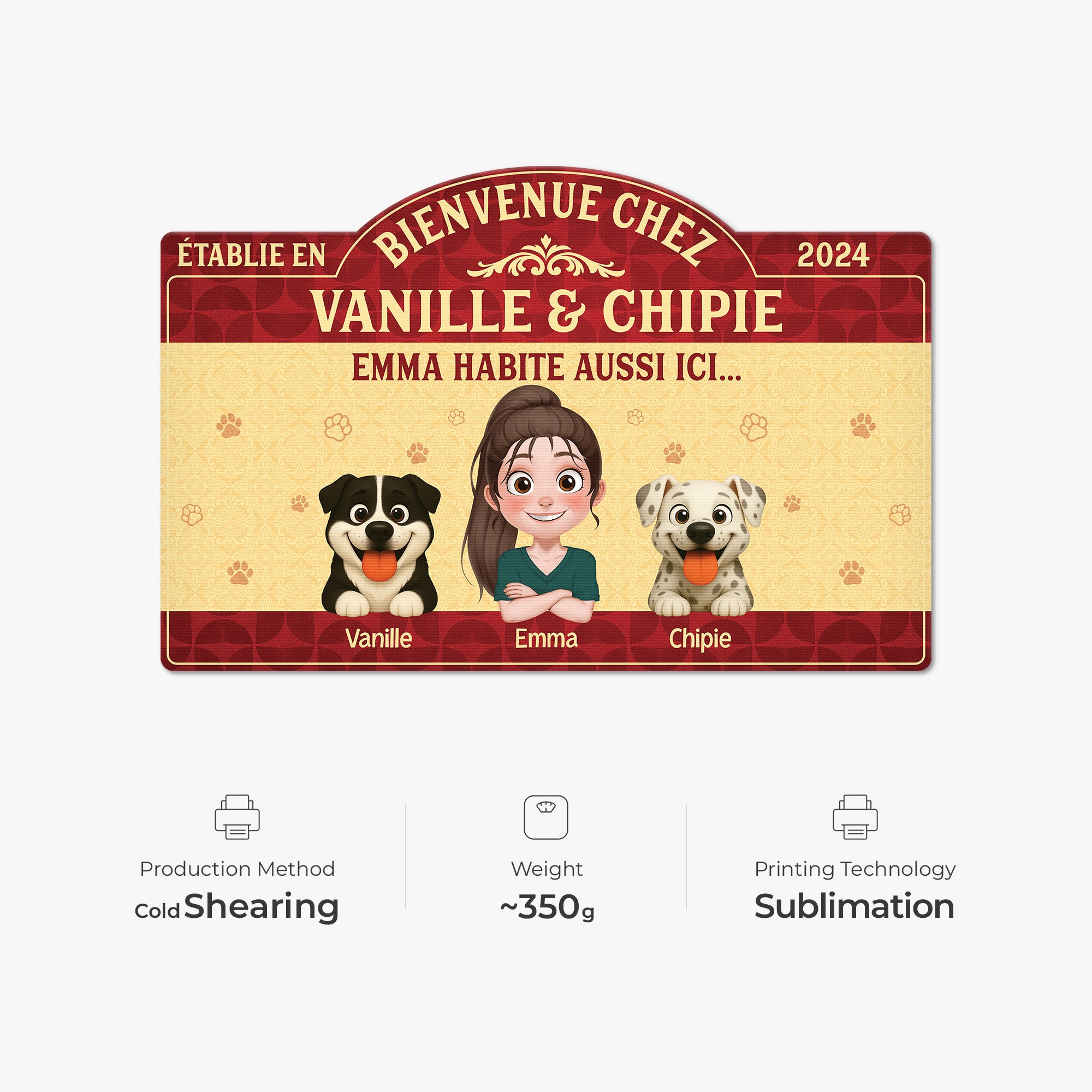 8609AFR1 paillasson chien personnalise a forme decoupee maison de chien 8609adavmc_5