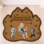 8616AFR1 paillasson personnalise chat a forme originale esperer que tu aimes les poils 8616adayrd