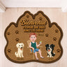 8616AFR1 paillasson personnalise chien a forme originale esperer que tu aimes les poils 8616adayrc