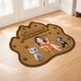 8616AFR2 paillasson personnalise chat a forme originale esperer que tu aimes les poils 8616adayrd
