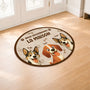 8626AFR2 paillasson chien personnalise a forme originale nous gouvernons la maison 8626ad8yrc