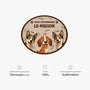 8626AFR4 paillasson chien personnalise a forme originale nous gouvernons la maison 8626ad8yrc