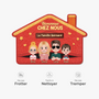 8654AFR5 paillasson forme originale personnalise bienvenue cadeau pour papa et maman 8654adskzi