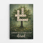 8664CFR1 arbre vert de notre famille toile mot croise famille personnalise 8664c3qzf