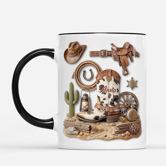 8671MFR2 mug personnalise prenom et dessin cadeau cow boy hommefemme 8671mcqab