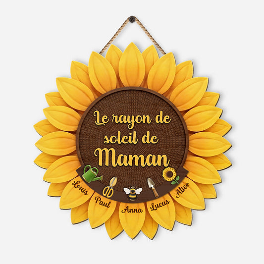 8673QFR1 plaque bois personnalisee rayon de soleil de maman mamie 8673qclta
