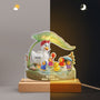 8675LFR6 effet dimpression 3d on taime maman mamie cane veilleuse led personnalisee 8675lcyra