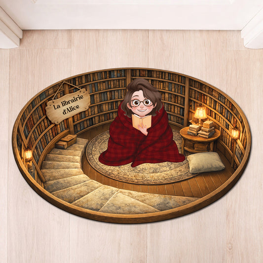 8679AFR1 effet dimpression 3d cadeau fan de livre femmehomme paillasson forme originale personnalise 8679adcqna