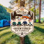 8700QFR2 plaque bois personnalisee couple amoureux du camping aventures en famille 8700qtysi