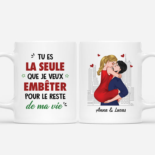 8711MFR1 la seule personne pour le reste de ma vie mug couple personnalise 8711mnqtg