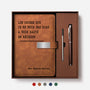 8712MFR1 coffret carnet en cuir personnalise cadeau original collegue au bureau 8712moapno