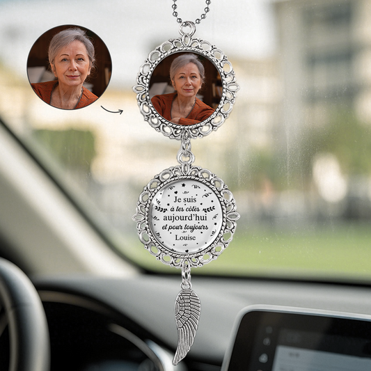 8761OFR1 pendentif voiture personnalise photo commemorative papa maman a tes cotes 8761o8vha_1