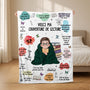 8771BFR2 plaid imprime personnalise femme cadeau voici ma couverture avec livres 8771bcfsa