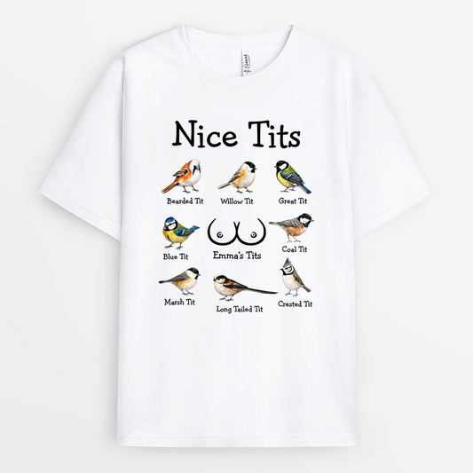 8798FR1 tee shirt personnalise couple avec humour jolies mesanges de ma femme _8798anhwg