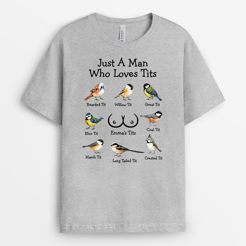8798FR2 tee shirt personnalise couple avec humour jolies mesanges de ma femme _8798anhwg