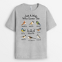 8798FR2 tee shirt personnalise couple avec humour jolies mesanges de ma femme _8798anhwg