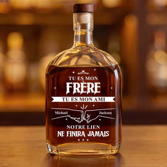 8799AFR1 bouteille whisky personnalisable pour papa et frere notre lien pour toujours 8799aitpbb