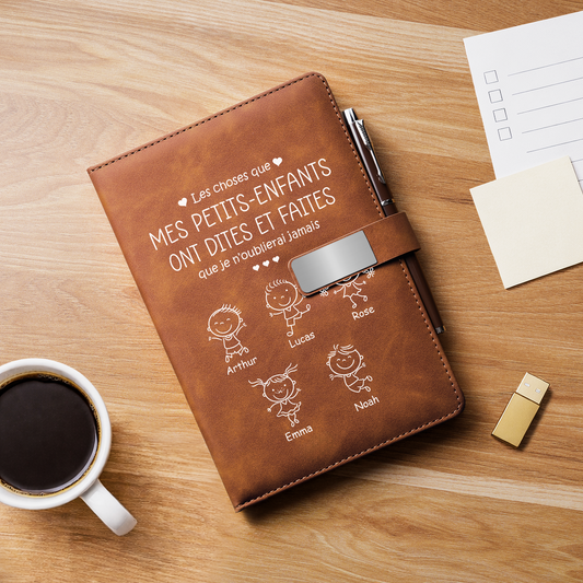 8841MFR2 coffret carnet personnalise cadeau_ papy et mamie choses petits enfants ont faites 8841mo3kba