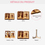 8845QFR3 effet dimpression 3d plaque en bois personnalisable cadeau couple notre premier baiser 8845qtplg