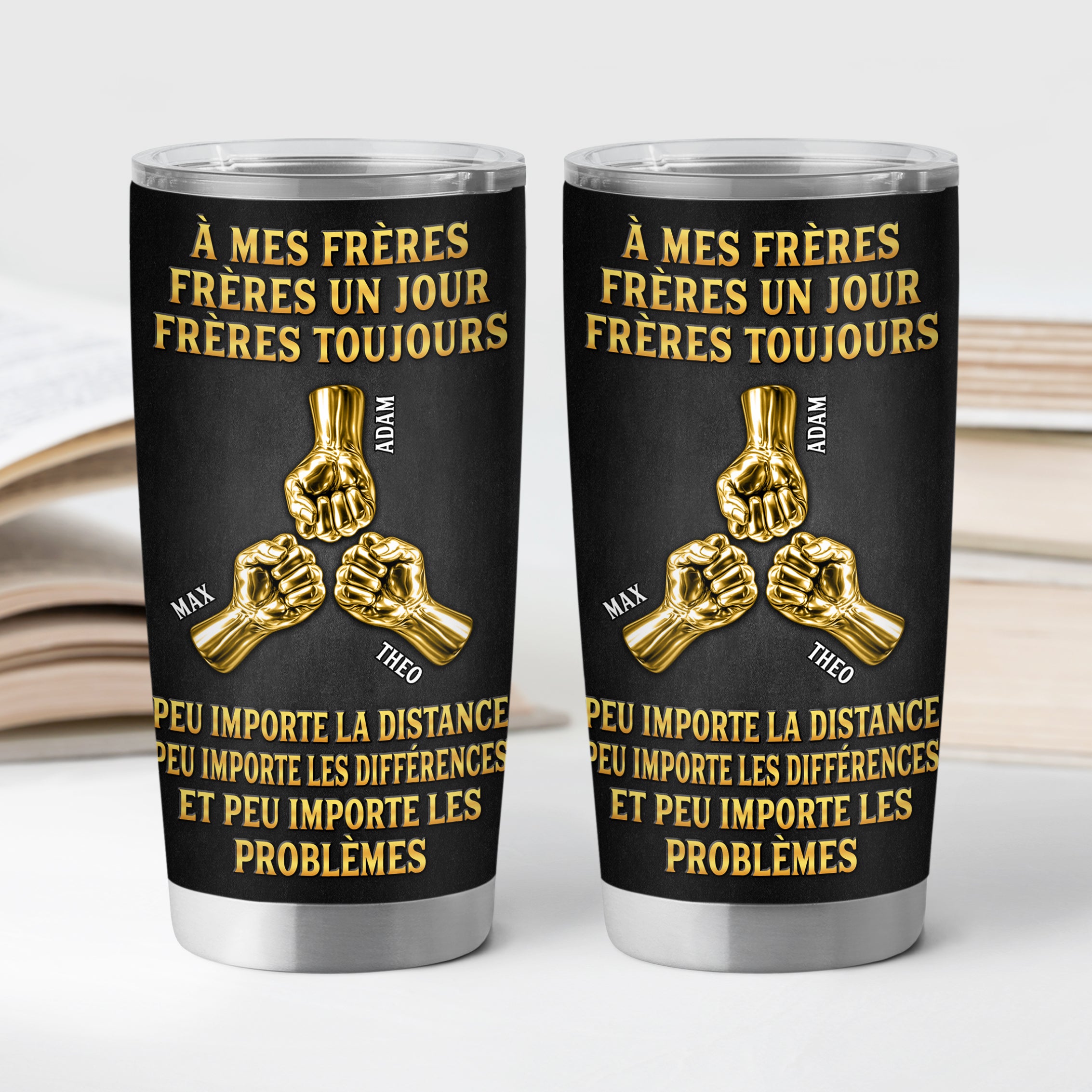 8886TFR2 mug isotherme 590ml personnalise frere et ami un jour 8886tspmb