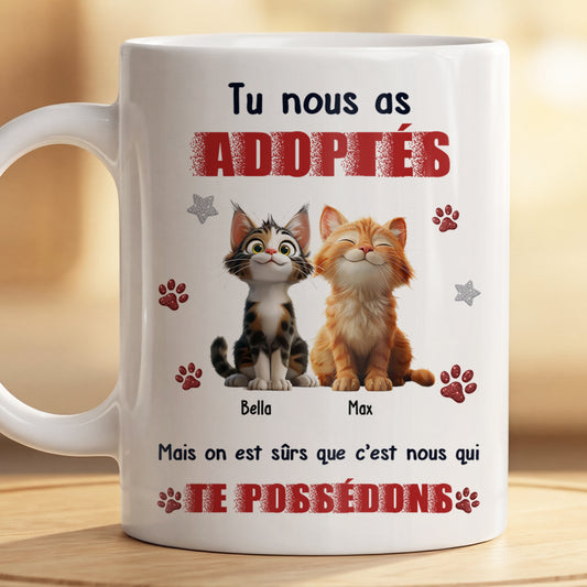 8895MFR2 tasse personnalisee chat c_est moi qui te possede 8895msdkd