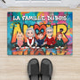 8926DFR1 paillasson personnalise famille et animal cadeau maison notre famille ensemble 8926d3vmf_1