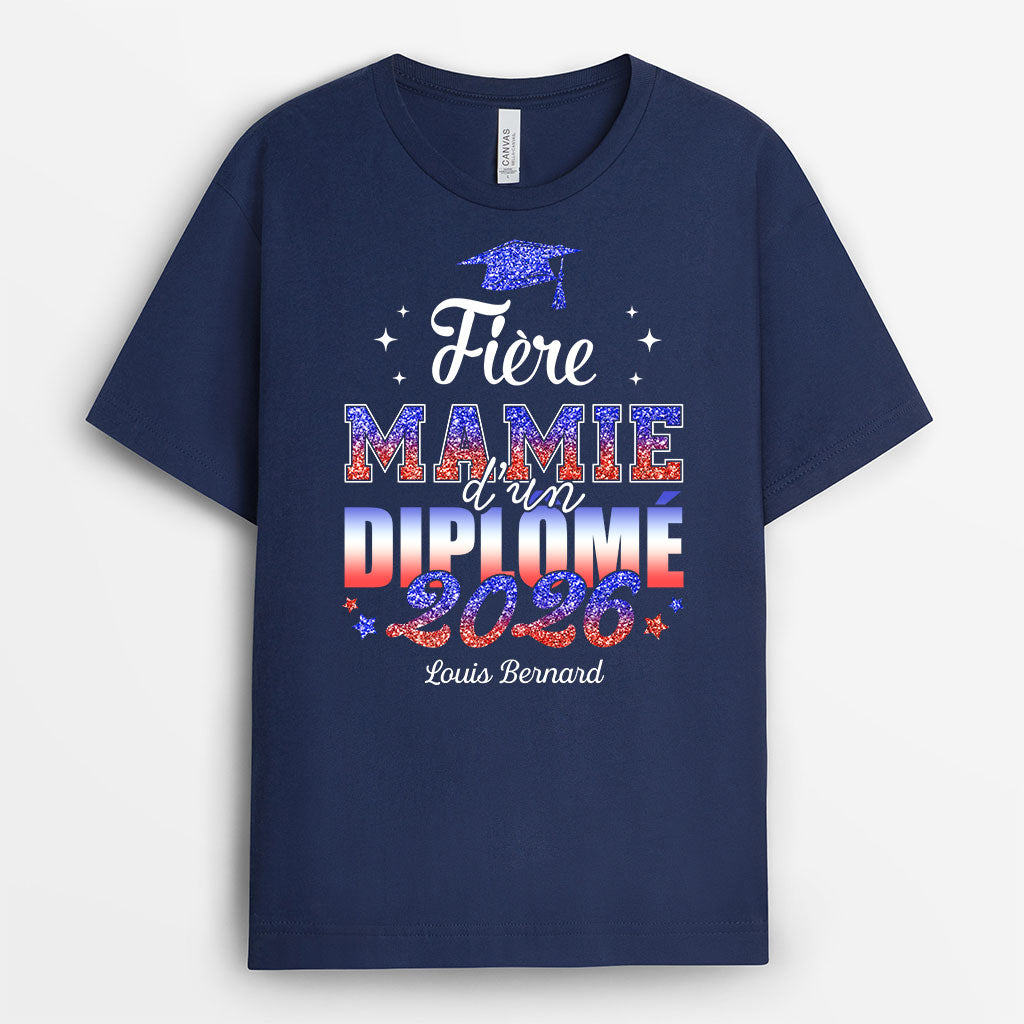 8933AFR2 t shirt personnalise maman papa cadeau remise de diplome_ 8933aayla