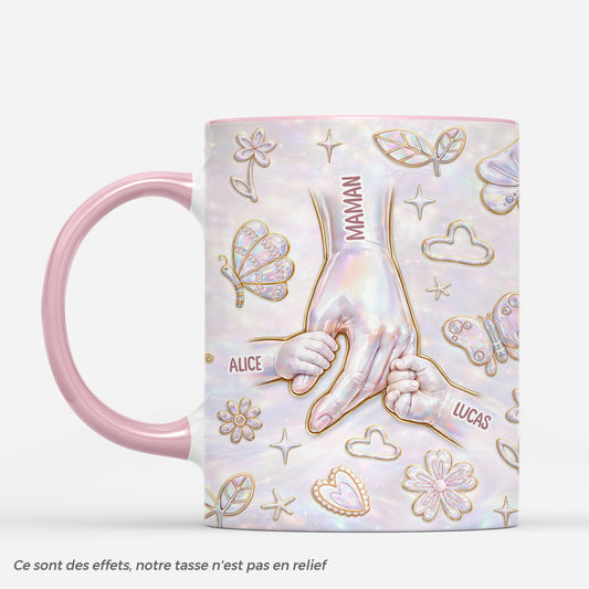 8937MFR1 effet dimpression 3d amour pour ses enfants tasse personnalisee maman mamie 8937m3qza