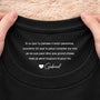8942AFR2 tee shirt personnalise texte a l_interieur du col noir hommefemme fille et fils compter sur moi 8942aa8lma