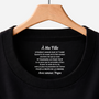 8946AFR1 t shirt noir personnalise avec message a l_interieur du col pour femmehomme cadeau pour fils et fille 8946aashza