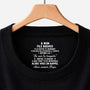 8947AFR1 t shirt noir personnalise avec message a l_interieur du col pour femmehomme mon fils ma fille badass 8947aa6ela