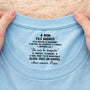 8947AFR2 t shirt blanc personnalise avec message a l_interieur du col pour femmehomme mon fils ma fille badass 8947aa6ela