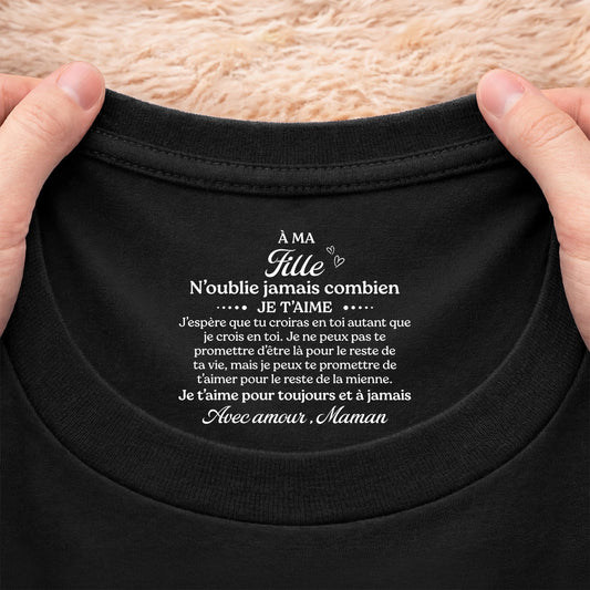 8952AFR2 tee shirt personnalise fils et fille avec texte a l_interieur du col noir cadeau femmehomme je crois en toi 8952aa6ela
