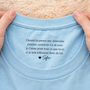 8954AFR2 t shirt blanc personnalise avec message a l_interieur du col pour femmehomme tu m_as toujours 8954aaseca