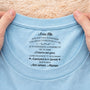 8961AFR2 tee shirt personnalise blanc avec texte a l_interieur du col femmehomme fille fils special pour moi 8961aatcsa