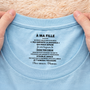 8962AFR2 tee shirt personnalise texte a l_interieur du col blanc pour femmehomme a mon fils et a ma fille 8962aatebb