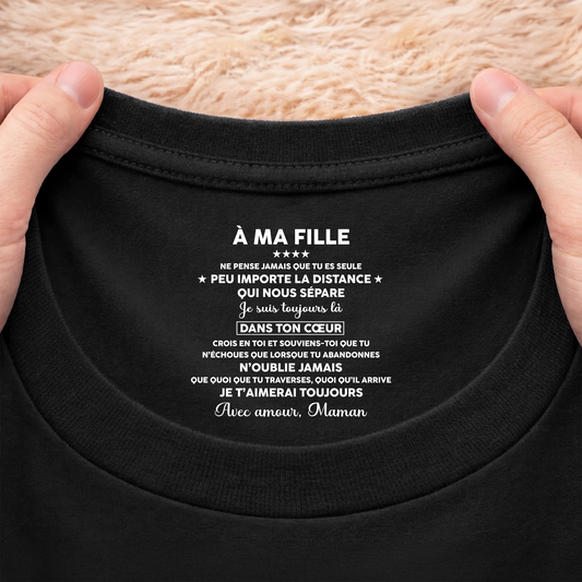 8962AFR2 tee shirt personnalise texte a l_interieur du col noir pour femmehomme a mon fils et a ma fille 8962aatebb