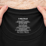 8962AFR2 tee shirt personnalise texte a l_interieur du col noir pour femmehomme a mon fils et a ma fille 8962aatebb
