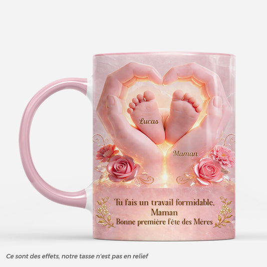 8991MFR1 effet dimpression 3d mug personnalise maman bebe cadeau premiere fete des meres_ 8991m8vma_2