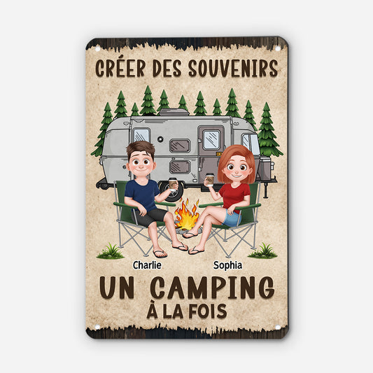 9032EFR2 plaque metal deco personnalisee couple creer des souvenirs au camping 9032etpmg_2c6dc96a b4c1 4afa 8d7c 7ca0861fc659